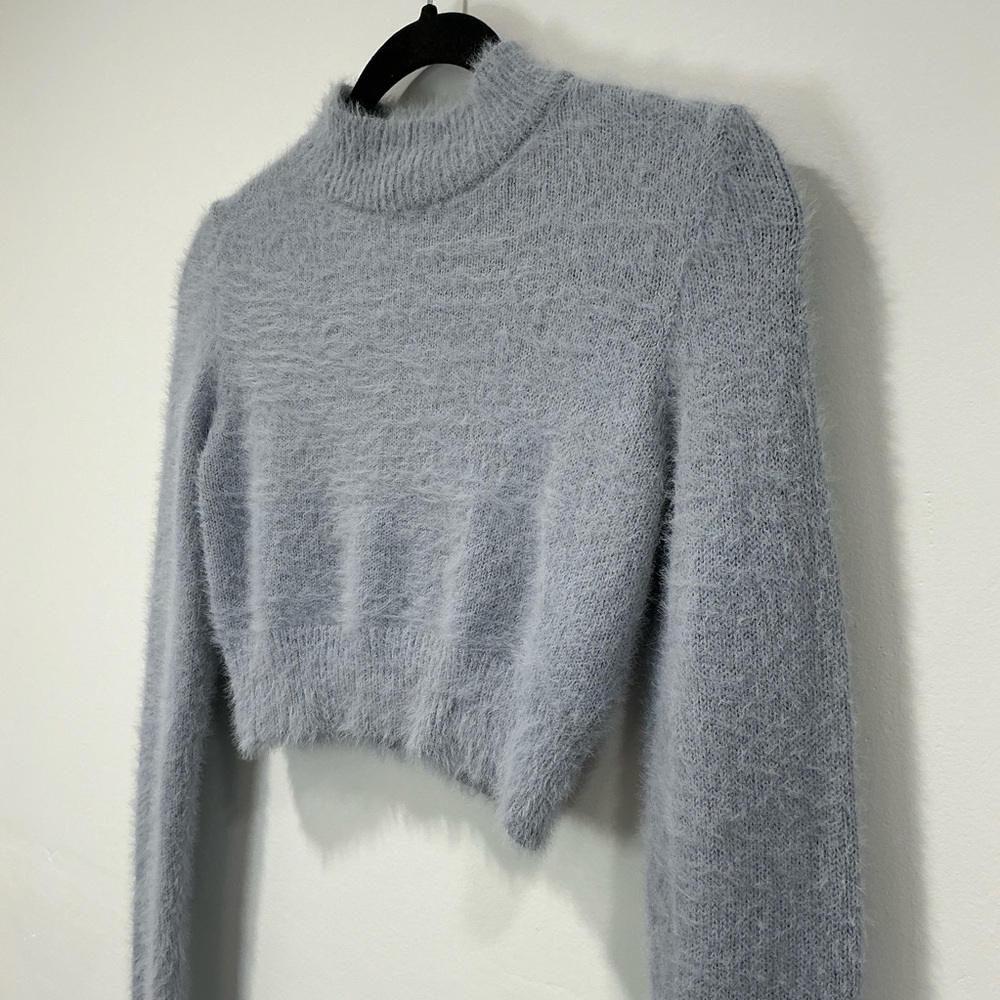 Sky & Sparrow Cozy Mock Neck Crop Top - Picture 7 of 12